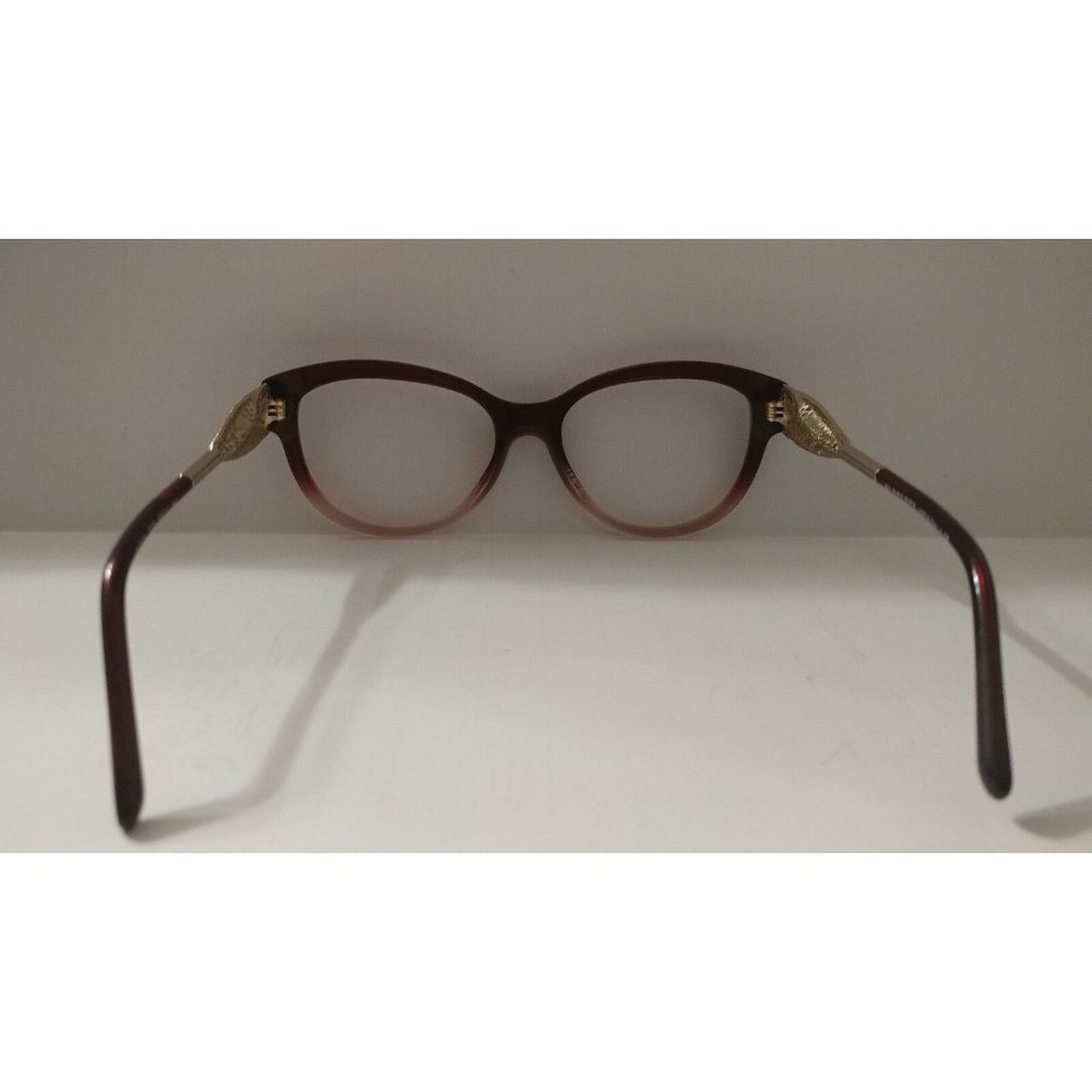 Authentic BURBERRY B 2210 3553 Burgundy/Gold 53*17*140 Eyeglasses Frames Vintage - Picture 4 of 8